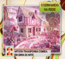 Artista transforma comida em obra de arte