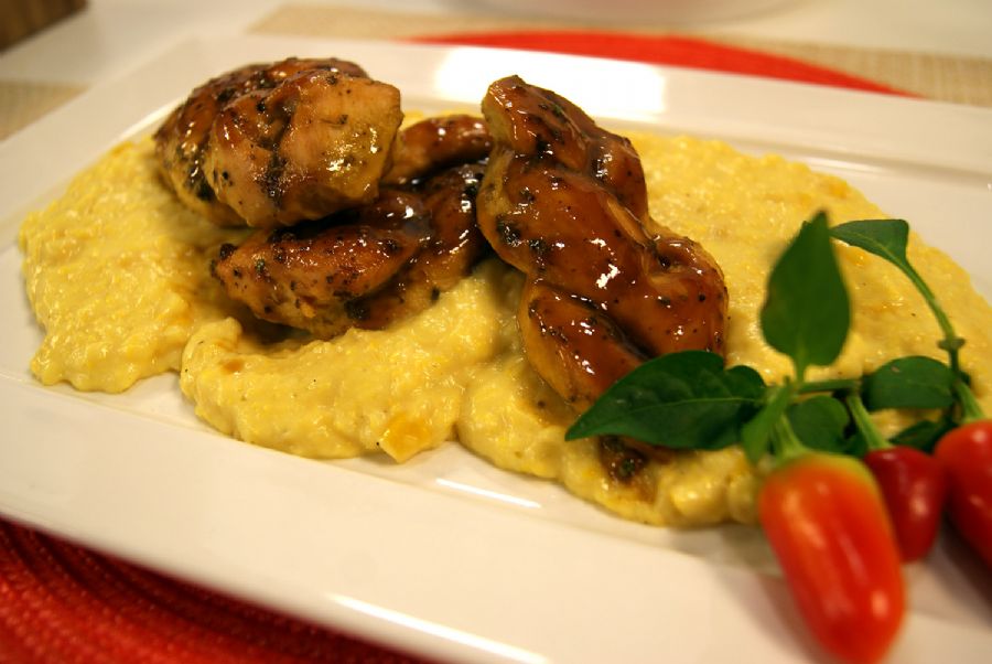 Peito de Frango Trançado e na Mostarda
