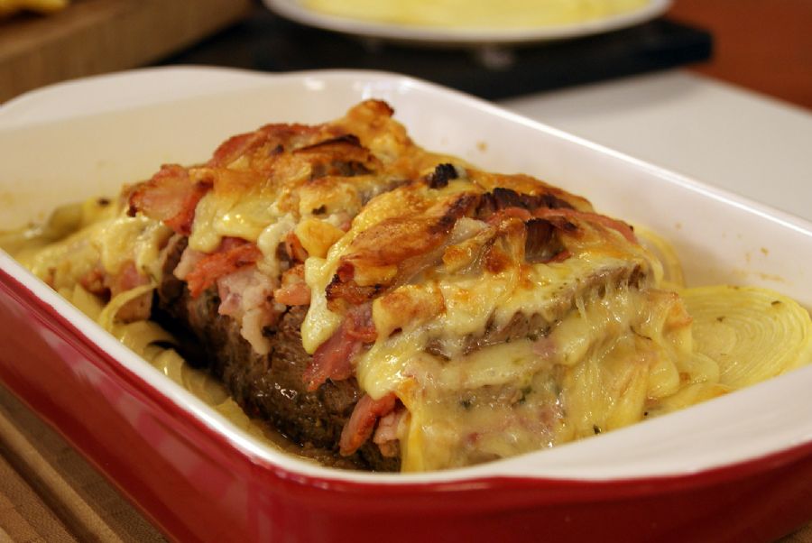 Leque de Carne com Provolone
