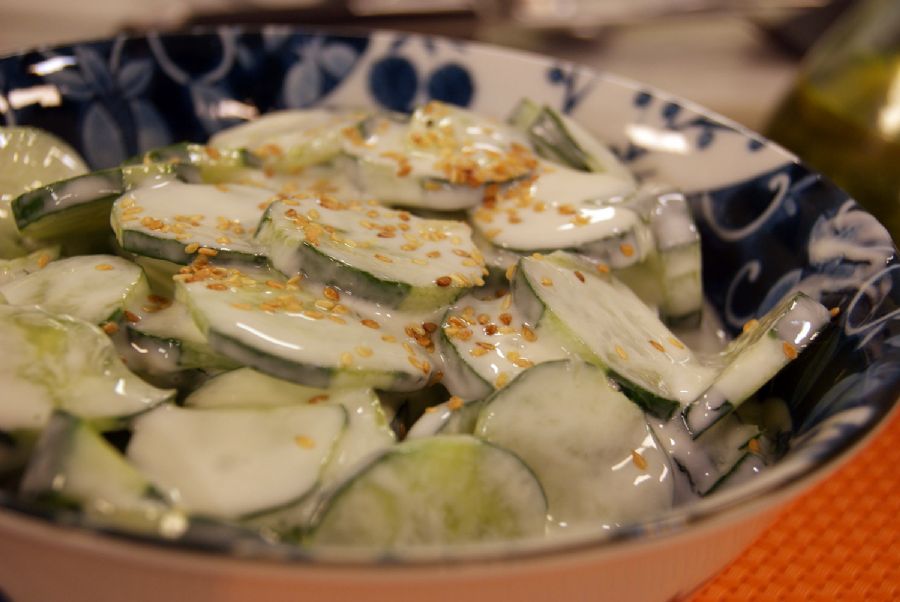 Salada de Pepino com Iogurte