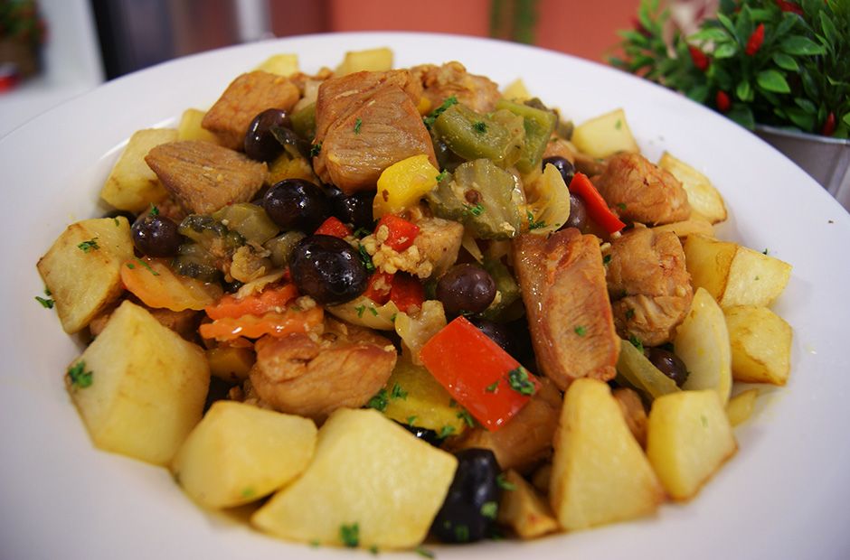 Receita de Carne de Porco à Portuguesa Dia Dia Band com br