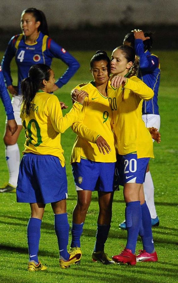 Seleção feminina durante Campeonato Sul-Americano