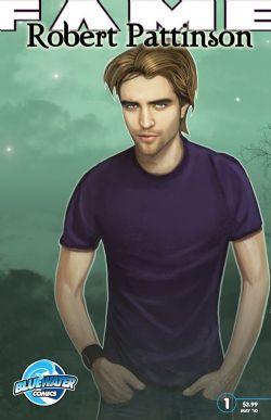 Capa da biografia em quadrinhos de Pattinson