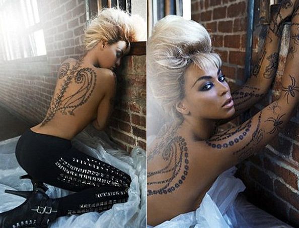 Beyoncé toda tatuada