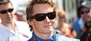 Mike Conway comemora acerto com a equipe AJ Foyt