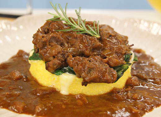 Ossobuco com Polenta de Queijo