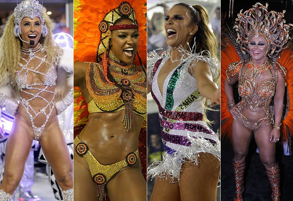 Só deu elas! Na primeira noite de desfiles do RJ, as musas das escolas de samba roubaram a cena na Sapucaí