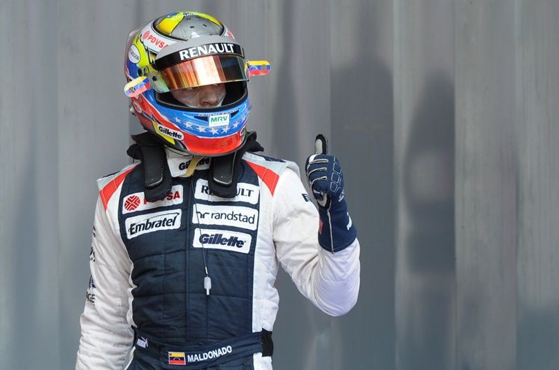 Pastor Maldonado vai largar em primeiro lugar no GP da Espanha  / Tom Gandolfini/AFP