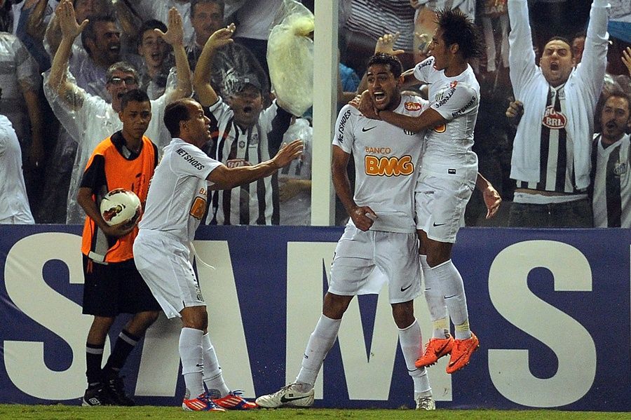 Alan Kardec fez o gol santista no tempo normal / Nelson Almeida/AFP