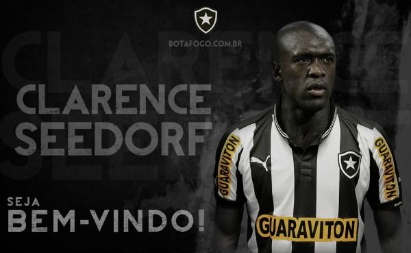 O anúncio da contratação de Seedorf apareceu no site oficial do Botafogo / Divulgação/Botafogo