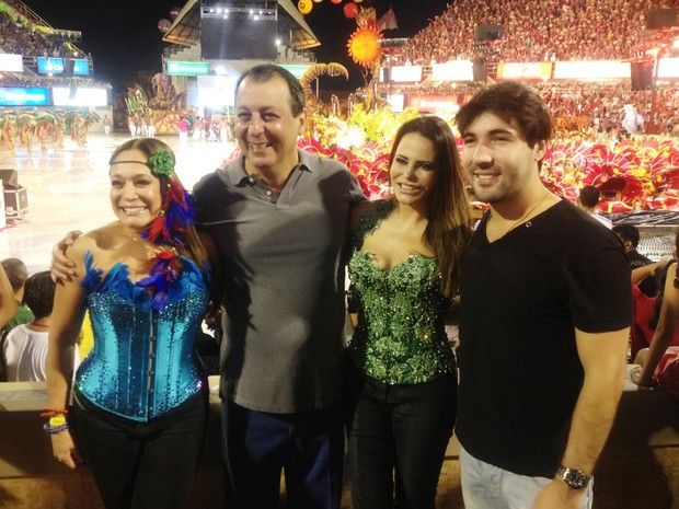Susana Vieira e Sandro Pedroso no Bumbódromo 