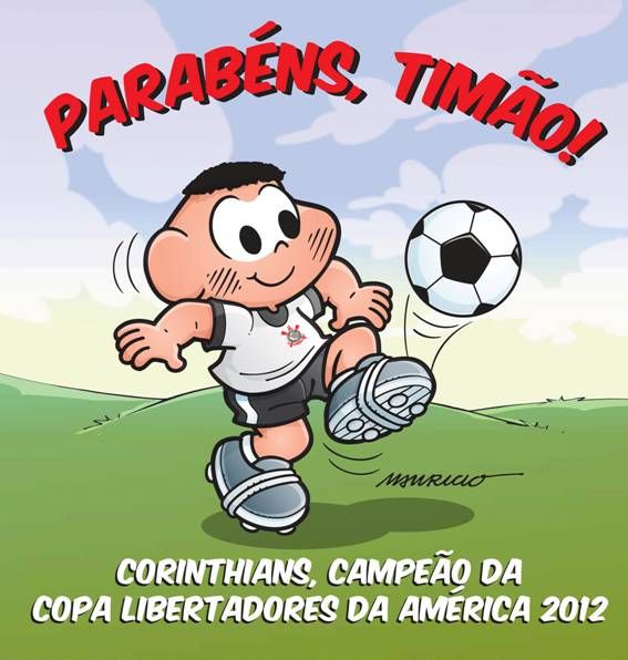 Cascão saiu para bater uma bola com a camisa do Corinthians / Divulgação