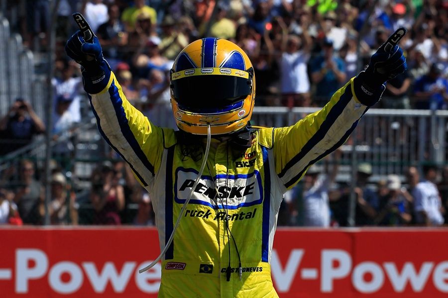 Helio Castroneves foi eleito o melhor entre os pilotos da Indy nesta temporada / Jonathan Ferrey/AFP