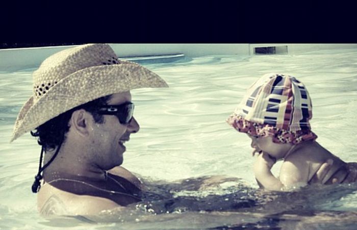 Marco Luque e a filha Isadora / Divulgação/Twitter
