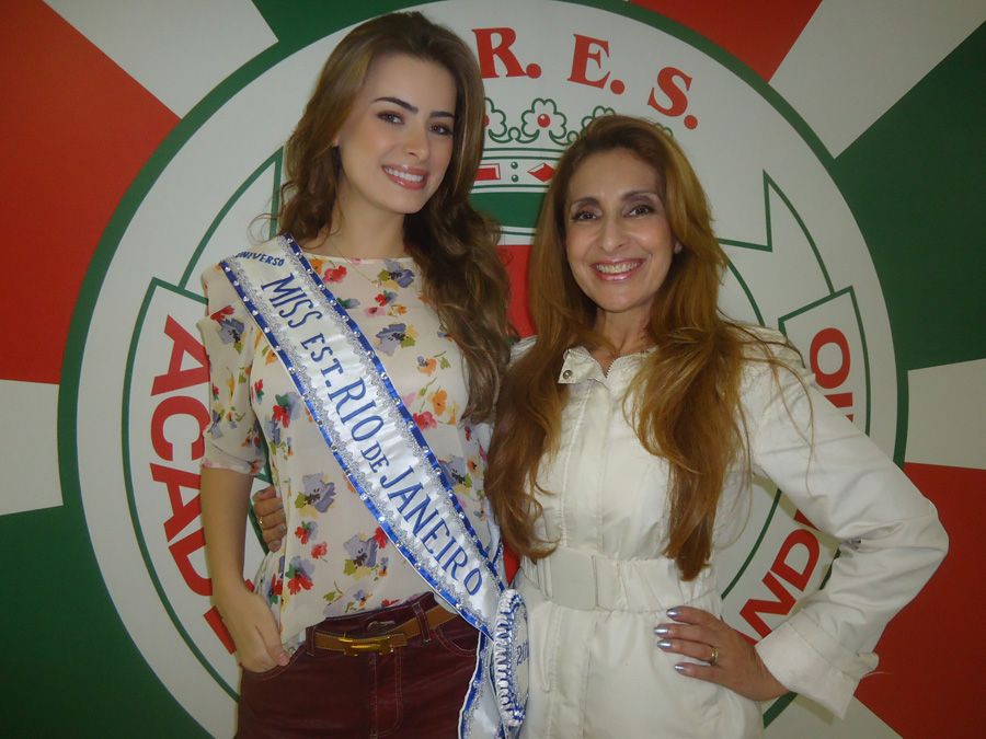 Rayanne Morais e Susana Cardoso, coordenadora do concurso Miss Rio de Janeiro