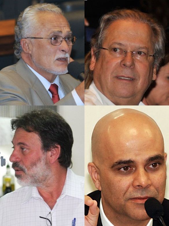 Genoino e Dirceu (acima), Delúbio Soares e Marcos Valério são os principais réus desta etapa / Agência Brasil