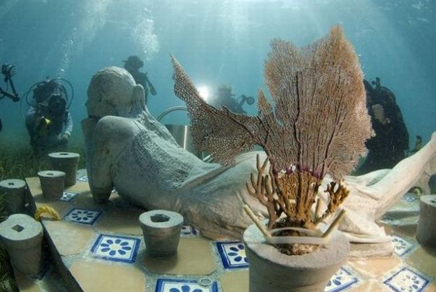 Museu submerso terá mais de 400 esculturas