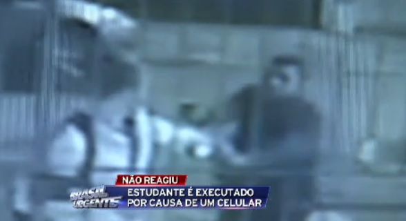 Um estudante morto em SP, em abril, é um dos casos de latrocínio deste ano / Reprodução/Brasil Urgente