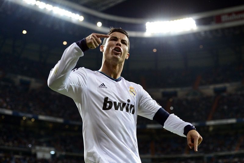 Cristiano Ronaldo chegou aos 200 gols pelo Real Madrid nesta quarta-feira / Javier Soriano/AFP 