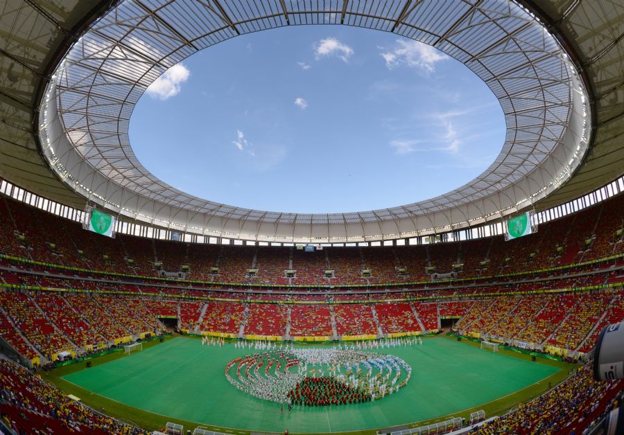 Estádio Mané Garrincha recebeu cerimônia de abertura da Copa das Confederações 2013 / Christophe Simon/AFP