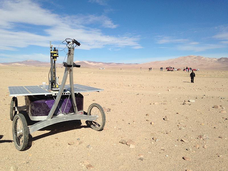Zoe é testado no deserto do Atacama / Franceso Degasperi/AFP