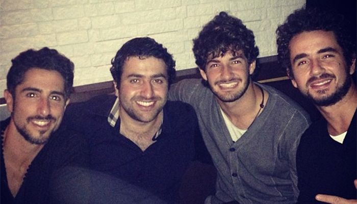 Felipe Andreoli ao lado de Pato e Marcos Mion / Divulgação/Instagram