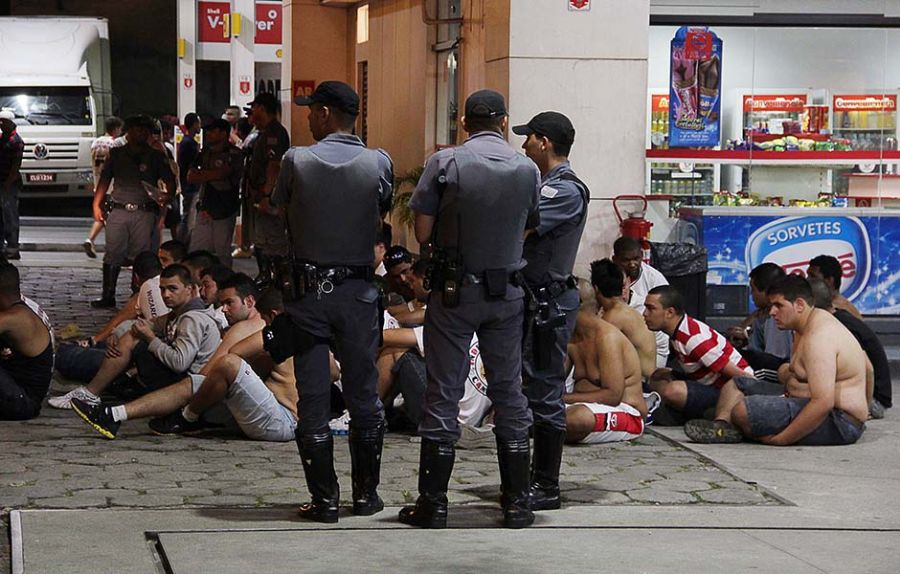 Apenas são-paulinos foram presos após briga / Futura Press/Folhapress