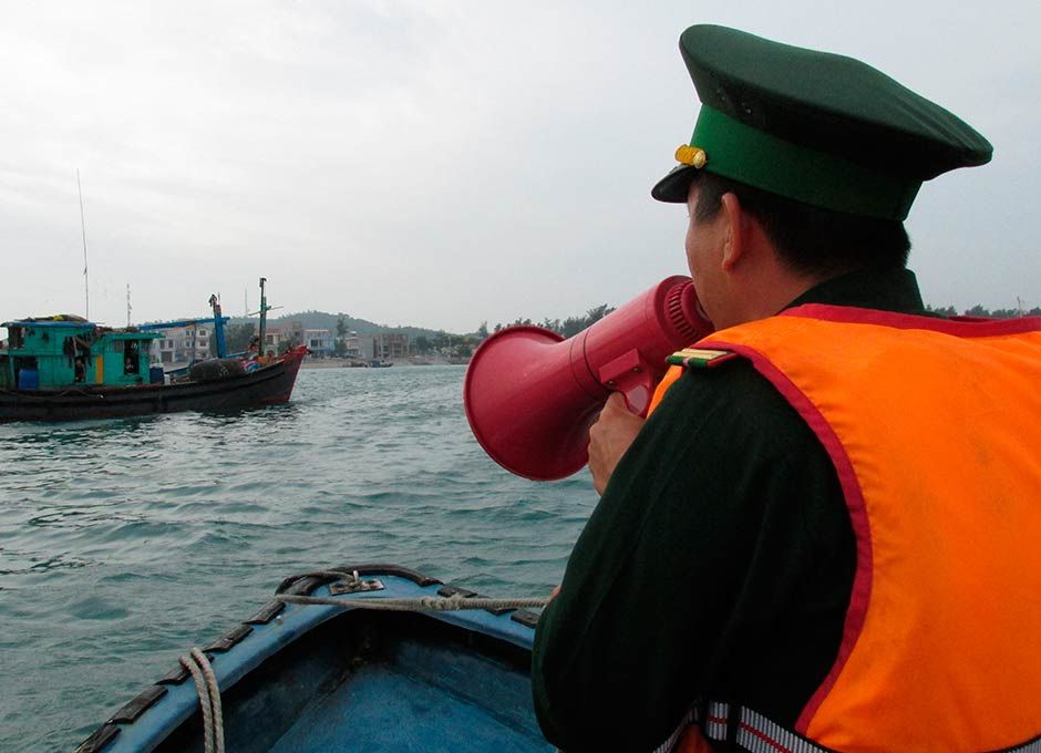 No domingo, a guarda costeira alertou pescadores do Vietnã a irem para lugares mais seguros / Vietnam News Agency/AFP