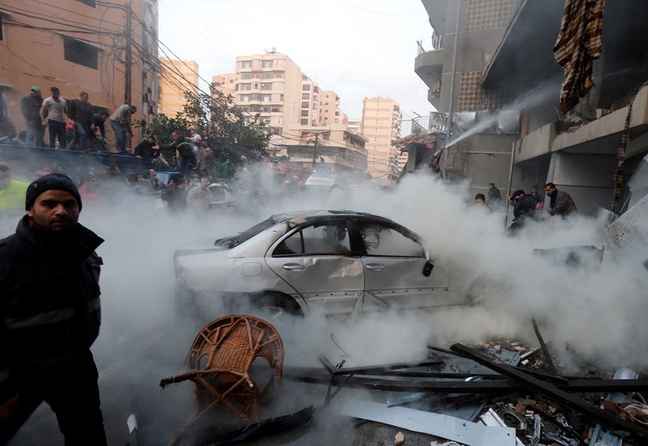 20 pessoas ficam feridas com explosão / AFP PHOTO/STR