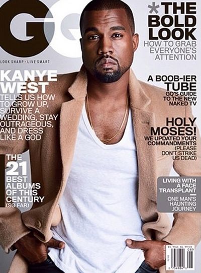 Kanye West estampa a nova edição da revista americana GQ / Divulgação/Instagram