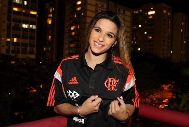 Jade Barbosa volta a integrar a equipe de ginástica do Flamengo / Divulgação Flamengo