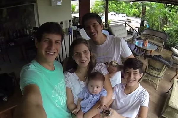 Filhos de Campos gravaram vídeo para o pai / Reprodução
