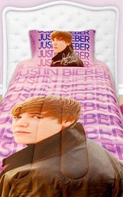 Fãs vão poder dormir envolvidas no edredom de Justin Bieber