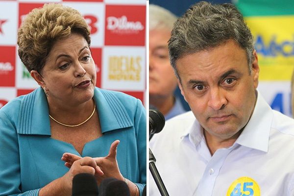 Dilma Rousseff e Aécio Neves debatem na Band / William Volcov/Brazil Photo Press e Gisele Pimenta/Folhapress