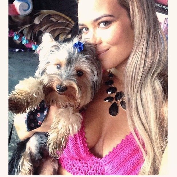 Geisy e seu cachorro, Mike Arruda / Divulgao/Instagram