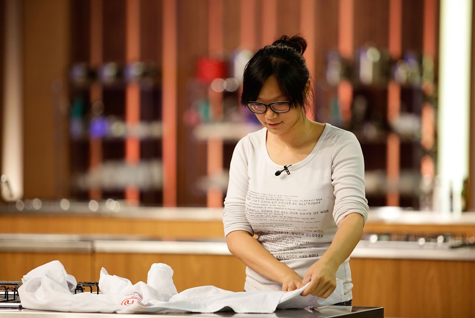 Jiang Pu ao participar do MasterChef, em 2015.