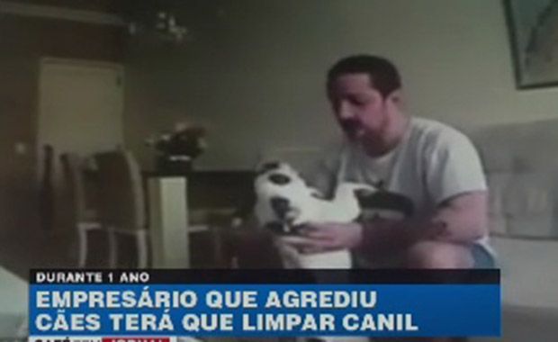 Empresário que agrediu cachorro de namorada limpará canil