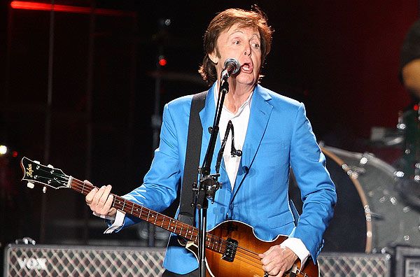 Paul McCartney durante show em São Paulo