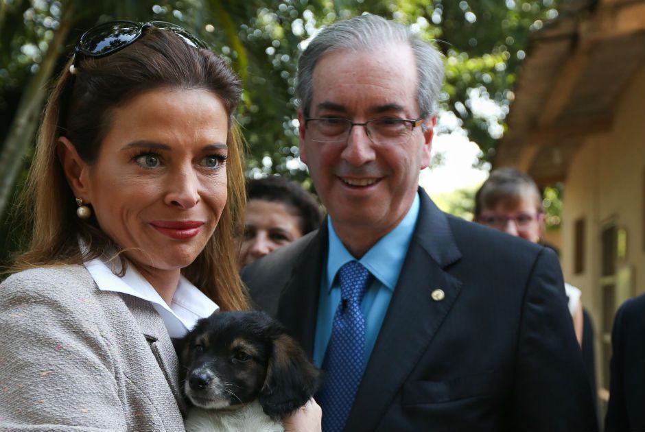 Eduardo Cunha e a mulher Claudia Cruz / Zanone Fraissat/Folhapress