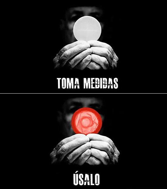 Associações religiosas consideraram a ação como uma blasfêmia Associações religiosas consideraram a ação como uma blasfêmia