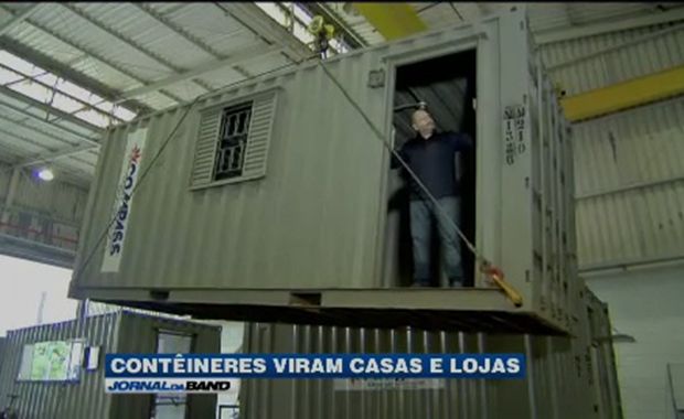 Contêineres são reciclados e se tornam padarias, escritórios e casas