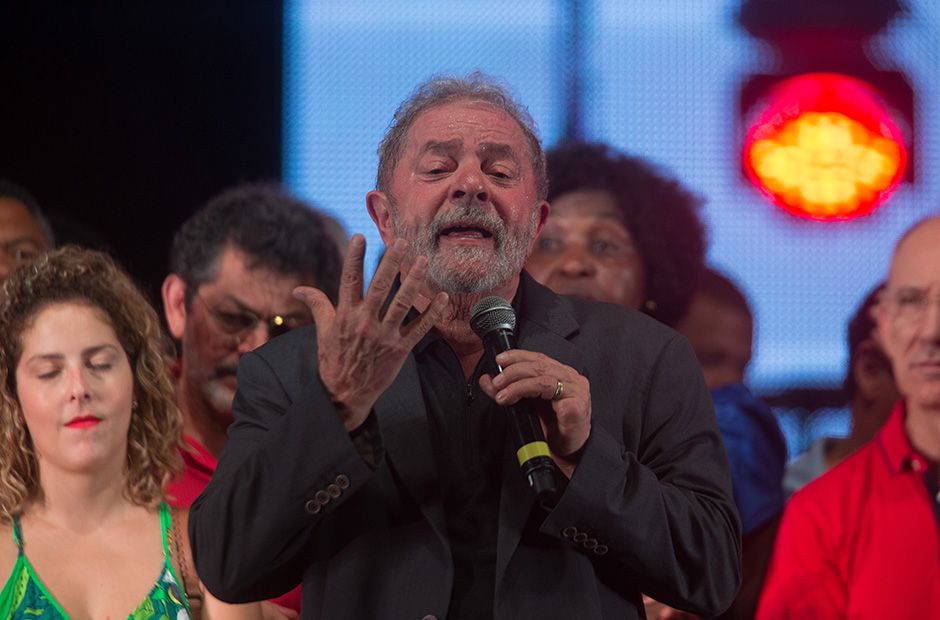 Lula na festa de 36 anos do PT / Mauro Pimentel/Folhapress