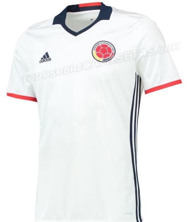 camisa da colombia branca