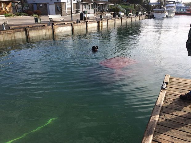 Carro ficou submerso após erro de cálculo