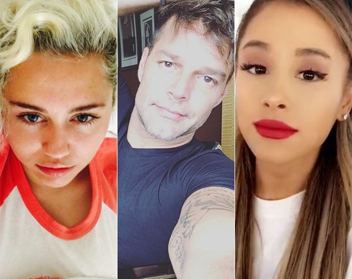 Miley Cyrus, Ricky Martin e Ariana Grande lamentaram a tragédia