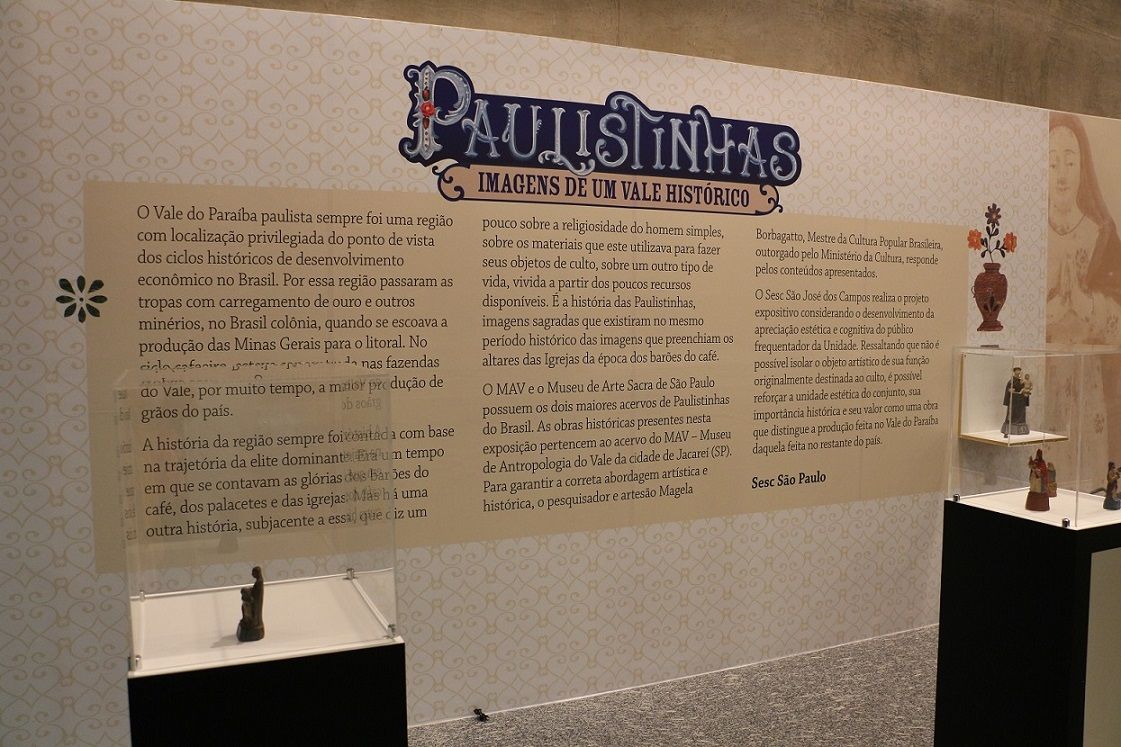 A exposição conta com 50 peças do acervo do MAV - Museu de Antropologia do Vale Paraíba. / Sesc São José dos Campos