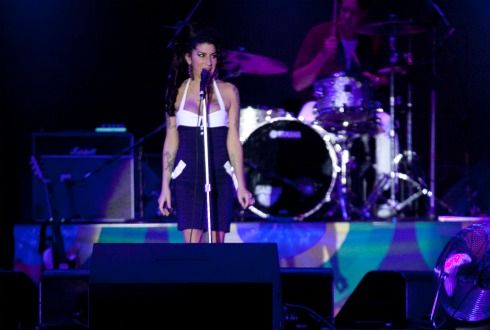 Amy Winehouse durante show em São Paulo / Foto: Daniel Teixeira/AE