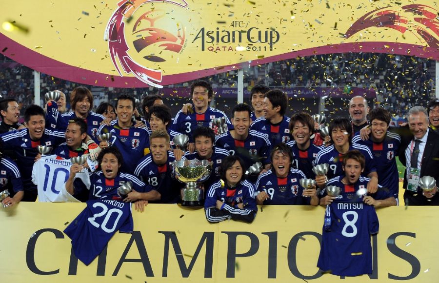 Japão festeja tetracampeonato da Copa da Ásia neste sábado, em Doha, no Qatar