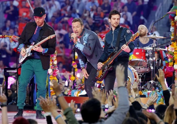 Coldplay se apresenta no Super Bowl em Santa Clara