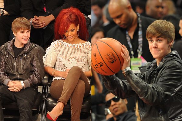 Justin Bieber e Rihanna em Los Angeles